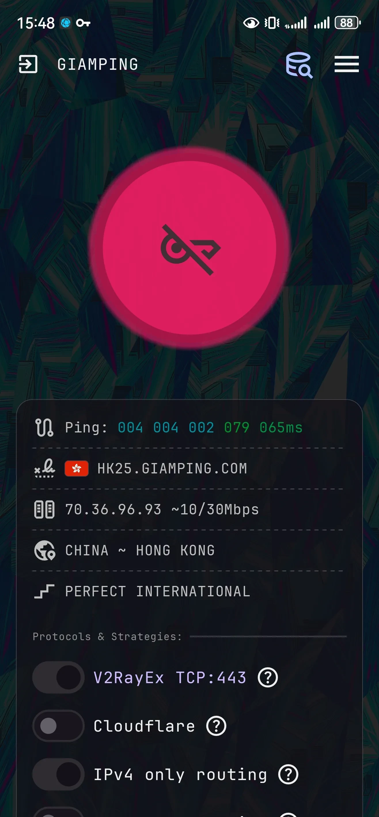 【梯-子】GPVPM，最新破解可用，速度还不错